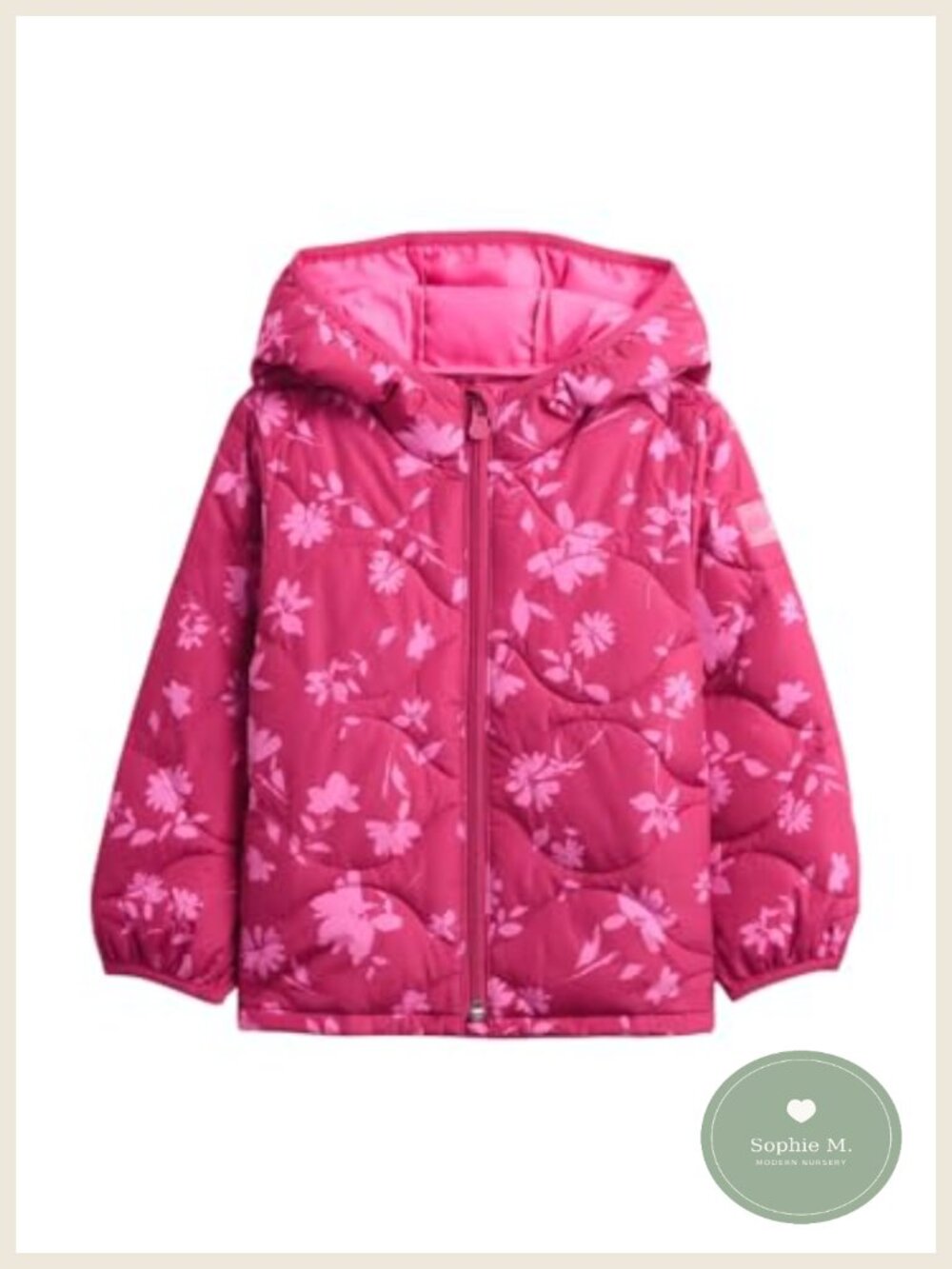 Baby Girls Lightweight Puffer Jacket Zip Up Coat